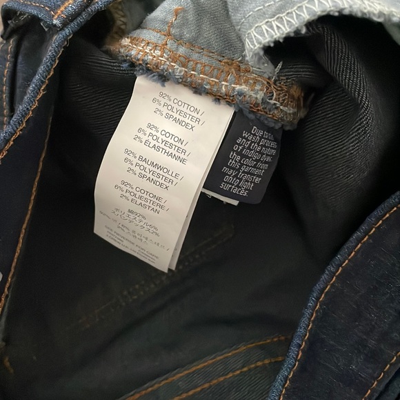 J. Crew Toothpick Jeans Size 27 dark navy blue wash EUC - Picture 3 of 9